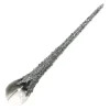 ORN CLEAR SILVER ICICLE DROP 6.75″ W/ GLITTER & SEQUINS