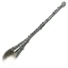 ORN CLEAR SILVER ICICLE DROP 10″ W/ GLITTER & SEQUINS