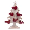 ORN DSP WOODEN CARDINAL 5″ RED W/ DISPLAY 6/S