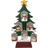 ORN DSP WOODEN SNOWMAN TAGS 5.3″ W/DISPLAY 6/S