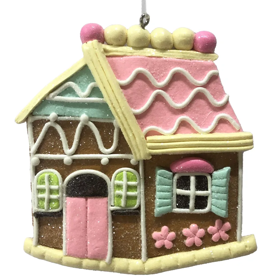 ORN GINGERBREAD HOUSE 3.9″ CLAY DOUGH