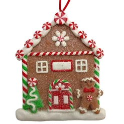 ORN GINGERBREAD HOUSE 4.6″ CLAY DOUGH