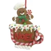 ORN GINGERBREAD MAN ON A CUP 4.6″ CLAY DOUGH