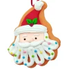 ORN GINGERBREAD SANTA RESIN 3″X4″