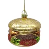 ORN GLASS HAMBURGER 3″ MULTI