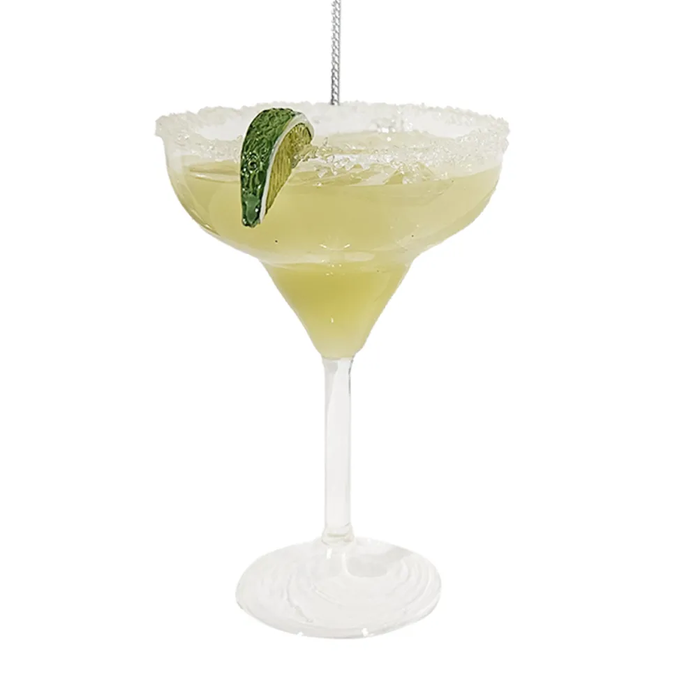 ORN GLASS MARTINI 4″ LIME