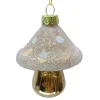 ORN GLASS MUSHROOM 3.5″ GOLD SHINY