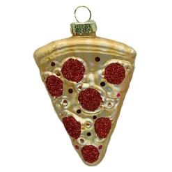 ORN GLASS PIZZA SLICE 4″ MULTI
