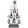 ORN GRAY RED POLYRESIN GNOME 4.5″ 6/S W/ DISPLAY