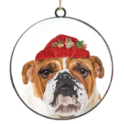 ORN METAL DISC 4″ DOG