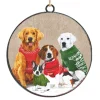 ORN METAL DISC 4″ DOGS