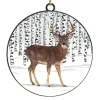 ORN METAL DISC 4″ REINDEER