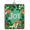 ORN METAL RECTANGULAR DISC 6″ “JOY”