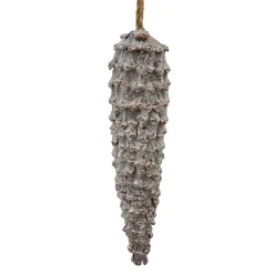 ORN NAT.DROP PINECONE FROSTED 12.5″ GLITTER