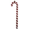 ORN RED/WHITE CANDY CANE 15″ W/ WHITE GLITTER