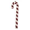 ORN RED/WHITE CANDY CANE 19.5″ W/ WHITE GLITTER