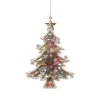 ORN ROSE GOLD / MULTI TREE 5″ W. STAR TOP