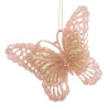 ORN ROSE GOLD BUTTERFLY 4.75″x3.75″ 2 TONE GLTR.