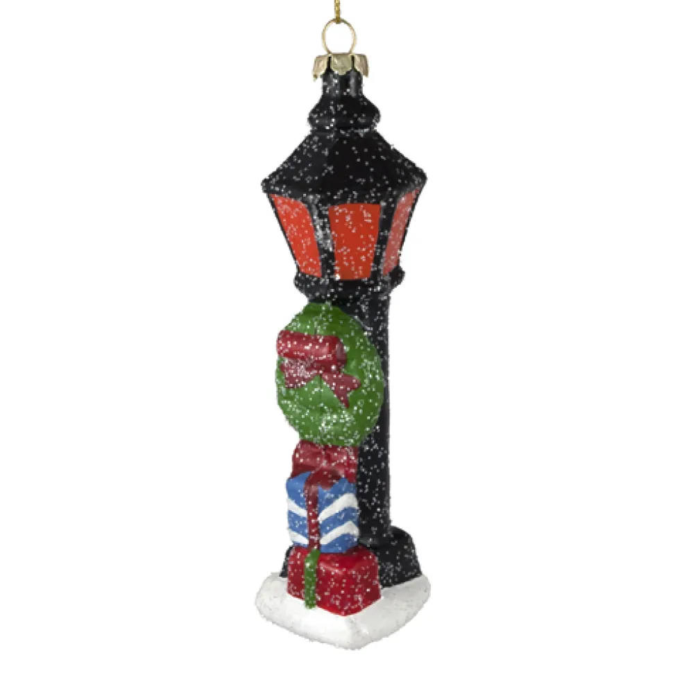 ORN VINTAGE LAMP POST 5.75″ HAND PAINTED