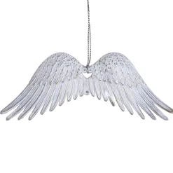 ORN WHITE / GOLD WINGS 2.25″ WHITE W/ BRUSHED GOLD