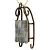 ORN WINTER WOODEN SLEIGH 4″ BROWN/NAT