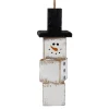 ORN WOODEN BLOCKS 6″ WHITE SNOWMAN