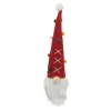ORN WOOL GNOME 3″X4″X13″ W/ RED HAT MULTI DOTS