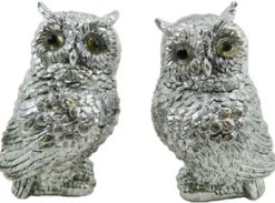OWL 3″ PEWTER 2/S