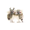 OWL BROWN/GRAY 5″ TWINS LEOPARD PRINT STANDING