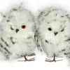 OWL GRAY/WHITE 5″ LONG HAIR TWINS STANDING