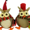 OWL PLUSH BROWN 9″ W/ RED HAT 2/S