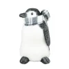 PENGUIN BLACK/ WHITE 9″ FROSTED W/ SCARF