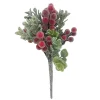 PICK BERRY 09″ RED W/ EUCALYPTUS FROSTED