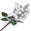 PICK BERRY 14″ WHITE FROSTED MIXED BERRY & PINE