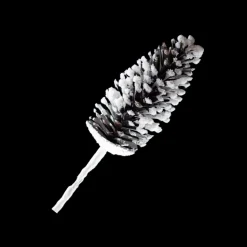 PICK PINE CONE 17″ LARGE NATURAL FLOCKED ARTIFICIAL CONE