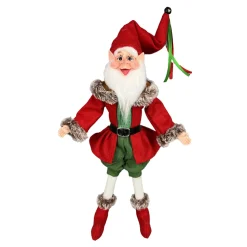 POSABLE ELF 18″ RED/GREEN/BROWN
