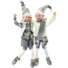 POSABLE ELF BOY 18″ GRAY/IVORY 2 ASSTD.