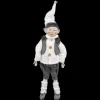 POSABLE ELF BOY 18″ WHITE SHIRT W/ GRAY VEST