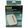 POWER WALL TAP 6-OUTLET SWIVEL W/SURGE WHITE