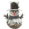 SNOWMAN WOODEN TREE TOP 9.5″x12.5″ NATURAL/BIRCH LOOK