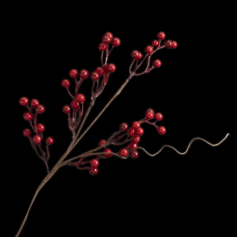 SPRAY BERRY 21″ RED COUNTRY BERRY W/ TWIG