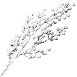 SPRAY BERRY 31” WHITE W/ FROSTING