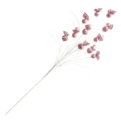 SPRAY CANDY CANE 30″ WRAPPED CANDY RED/ WHITE