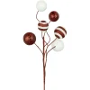 SPRAY CANDY CANE BALLS 20″ RED/WHITE GLITTER