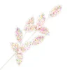SPRAY CANDY LEAVES 31.5″ PINK W/MULTI SPRINKLES