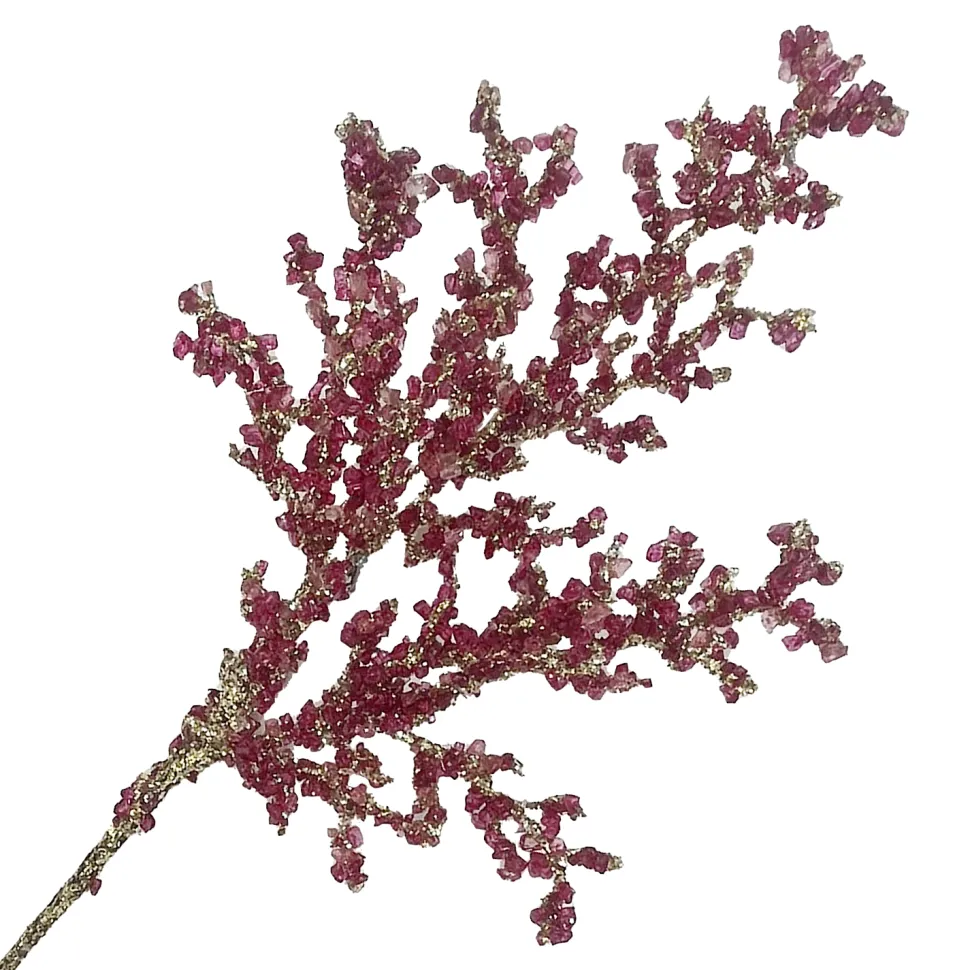 SPRAY CORAL 24″ FUSCHIA GLITTER/ ICE CRYSTAL