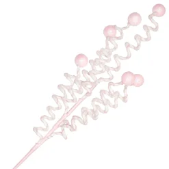 SPRAY CURLS/BALLS 28.5″ PINK/WHITE GLITTER