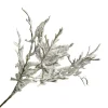 SPRAY DAISY LEAF 20.5″ GREEN FROSTED/SNOWED