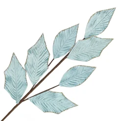 SPRAY FERN LEAVES 30″ SLATE GREEN 30″ GLITTER