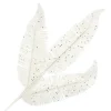 SPRAY FERN LEAVES 23.5″ WHITE GLITTER